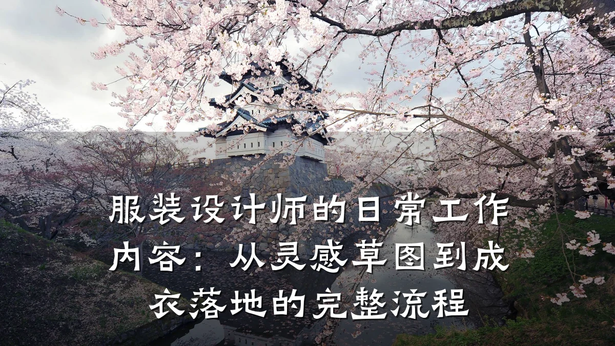 服装设计师的日常工作内容：从灵感草图到成衣落地的完整流程