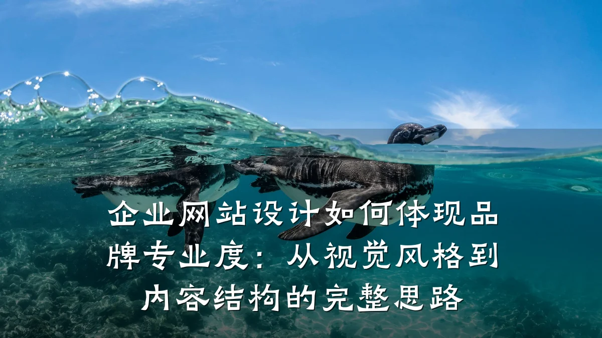 企业网站设计如何体现品牌专业度：从视觉风格到内容结构的完整思路