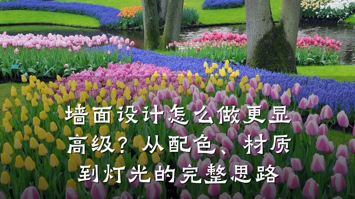 墙面设计怎么做更显高级?从配色、材质到灯光的完整思路