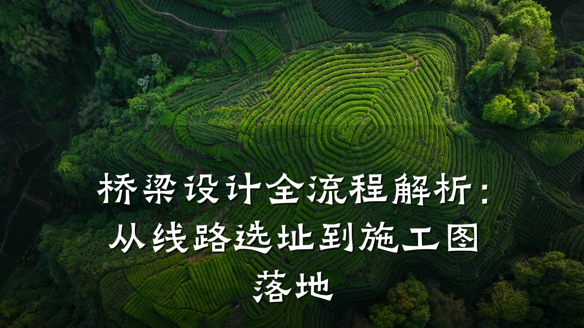 桥梁设计全流程解析:从线路选址到施工图落地