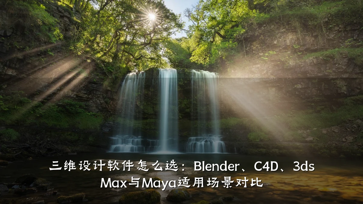 三维设计软件怎么选:Blender、C4D、3ds Max与Maya适用场景对比