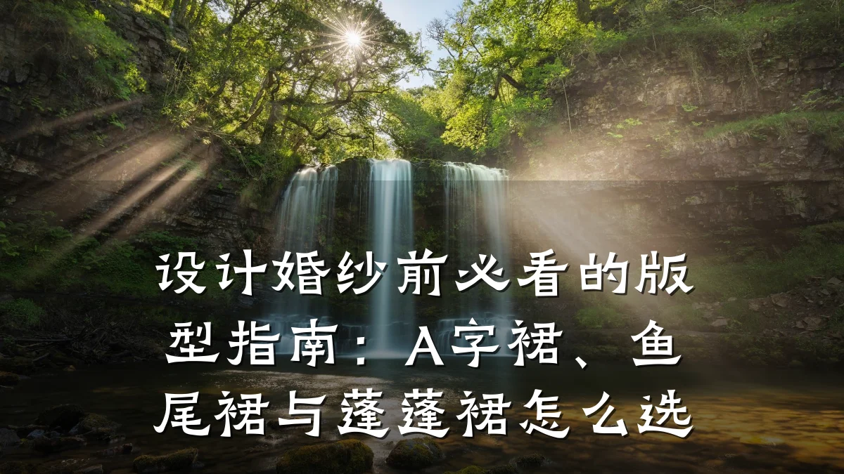 设计婚纱前必看的版型指南:A字裙、鱼尾裙与蓬蓬裙怎么选