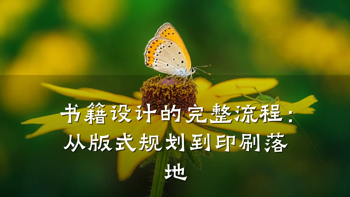 书籍设计的完整流程:从版式规划到印刷落地