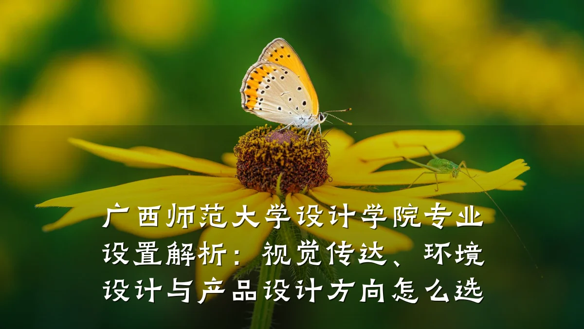 广西师范大学设计学院专业设置解析：视觉传达、环境设计与产品设计方向怎么选