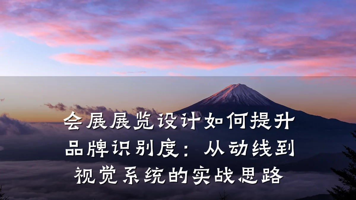 会展展览设计如何提升品牌识别度:从动线到视觉系统的实战思路
