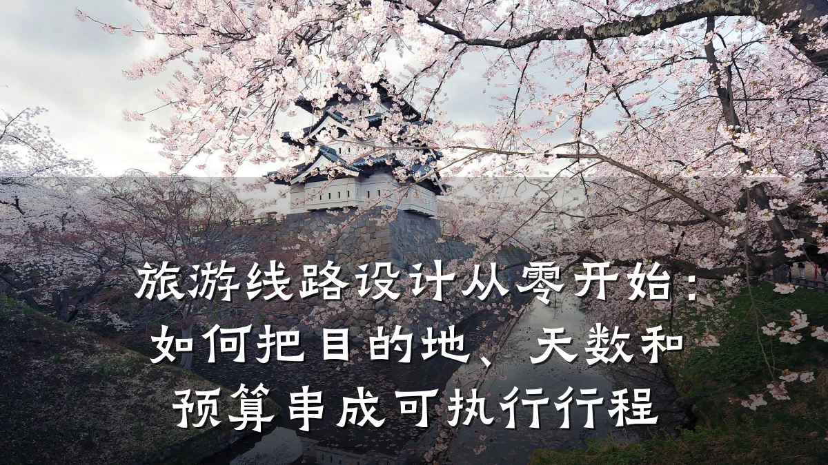 旅游线路设计从零开始:如何把目的地、天数和预算串成可执行行程