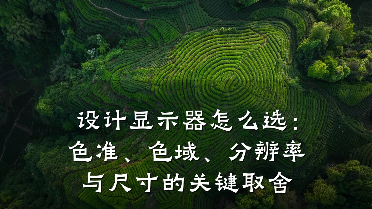 设计显示器怎么选:色准、色域、分辨率与尺寸的关键取舍