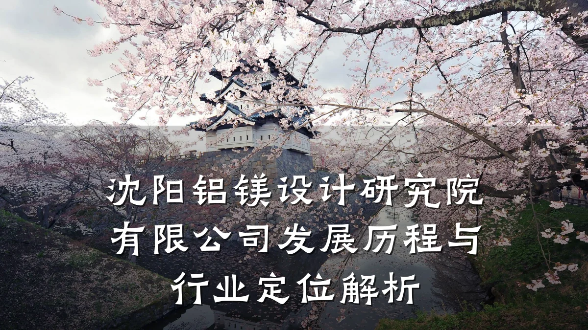 沈阳铝镁设计研究院有限公司发展历程与行业定位解析
