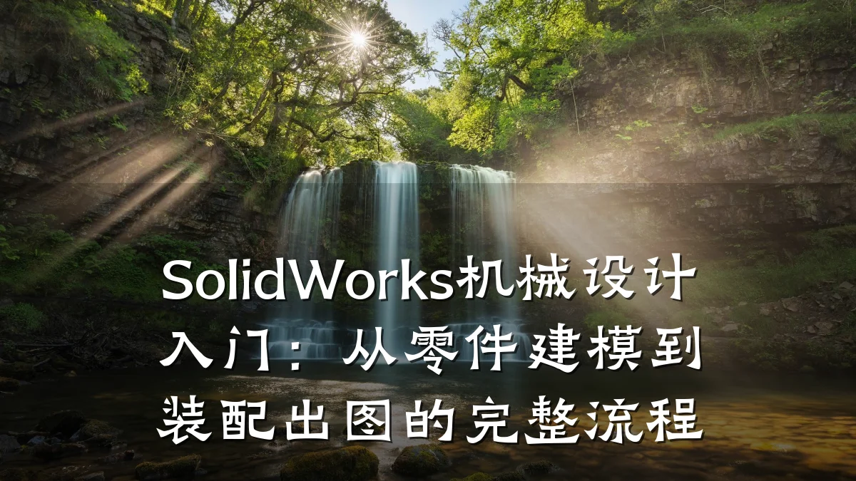 SolidWorks机械设计入门：从零件建模到装配出图的完整流程
