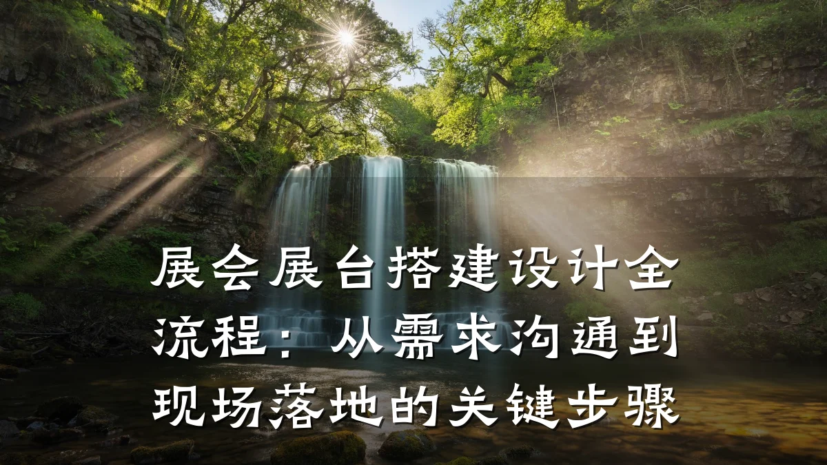 展会展台搭建设计全流程：从需求沟通到现场落地的关键步骤