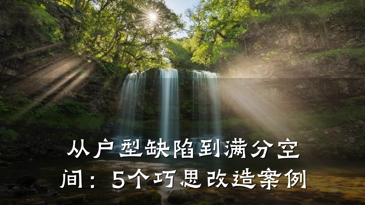 从户型缺陷到满分空间:5个巧思改造案例