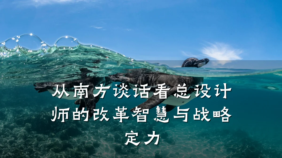 从南方谈话看总设计师的改革智慧与战略定力