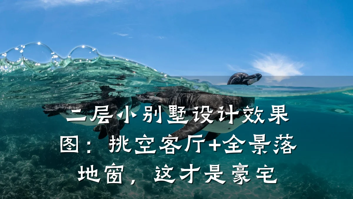 二层小别墅设计效果图:挑空客厅+全景落地窗,这才是豪宅