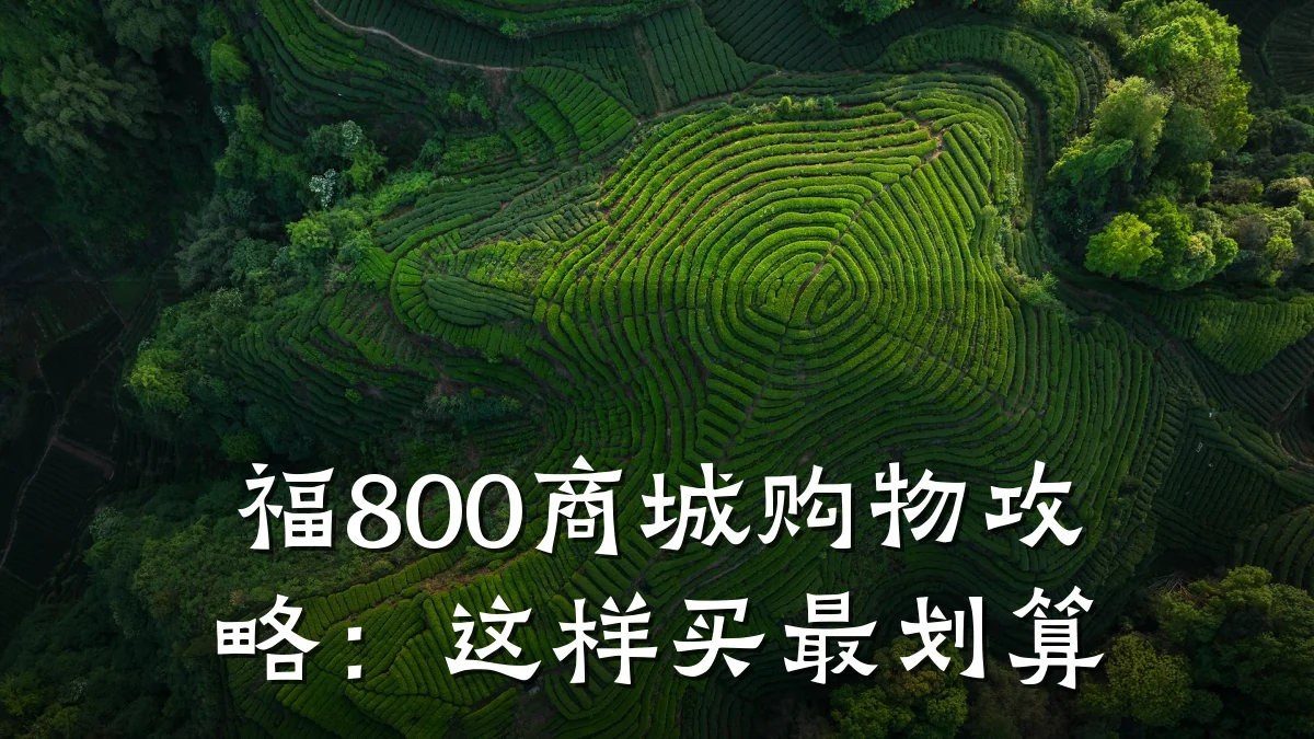 福800商城购物攻略:这样买最划算
