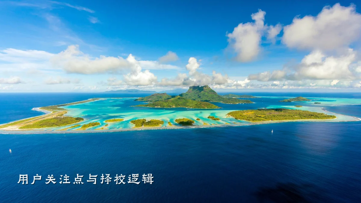 用户关注点与择校逻辑
