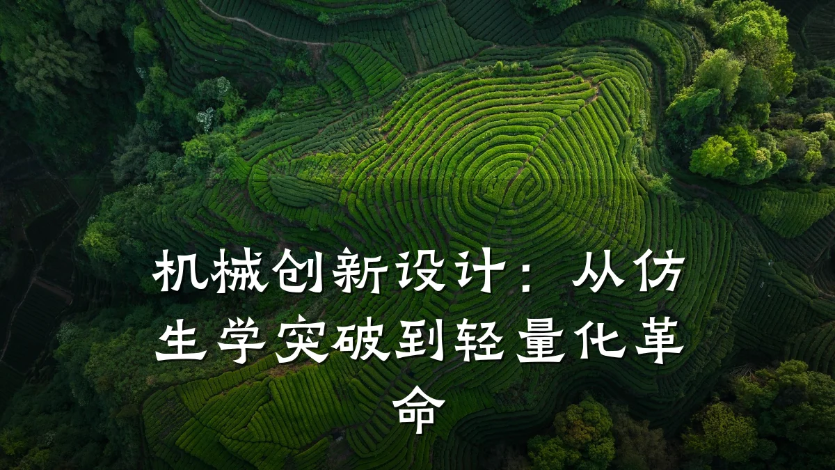 机械创新设计:从仿生学突破到轻量化革命