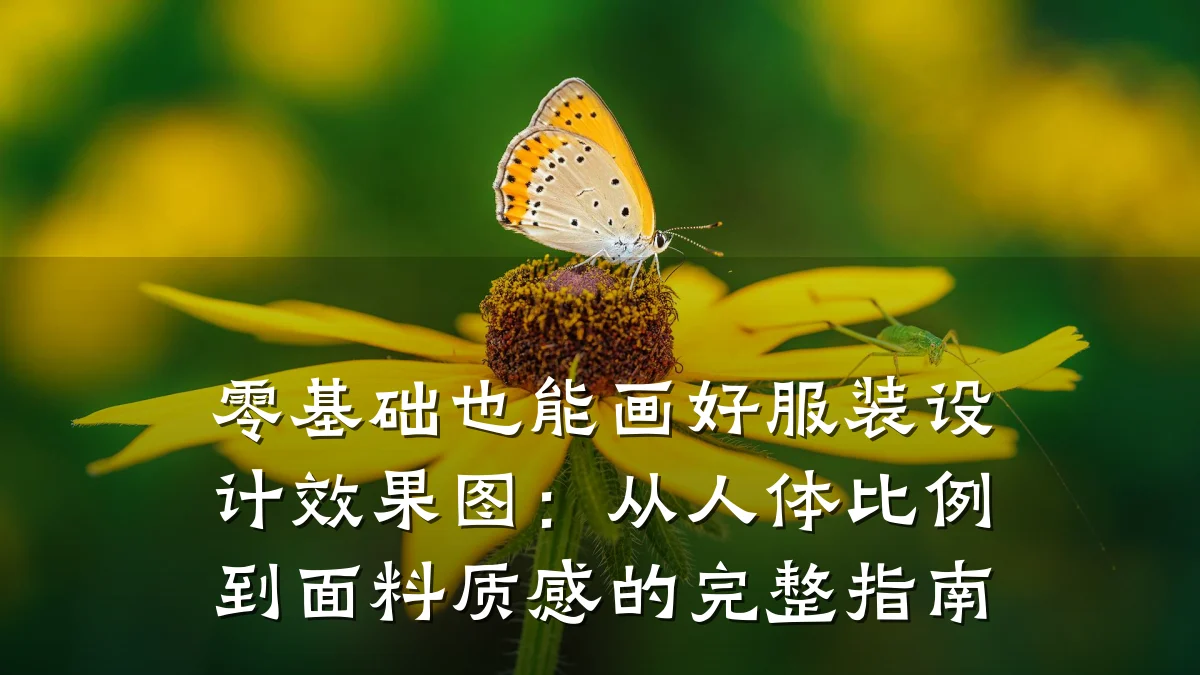 零基础也能画好服装设计效果图：从人体比例到面料质感的完整指南