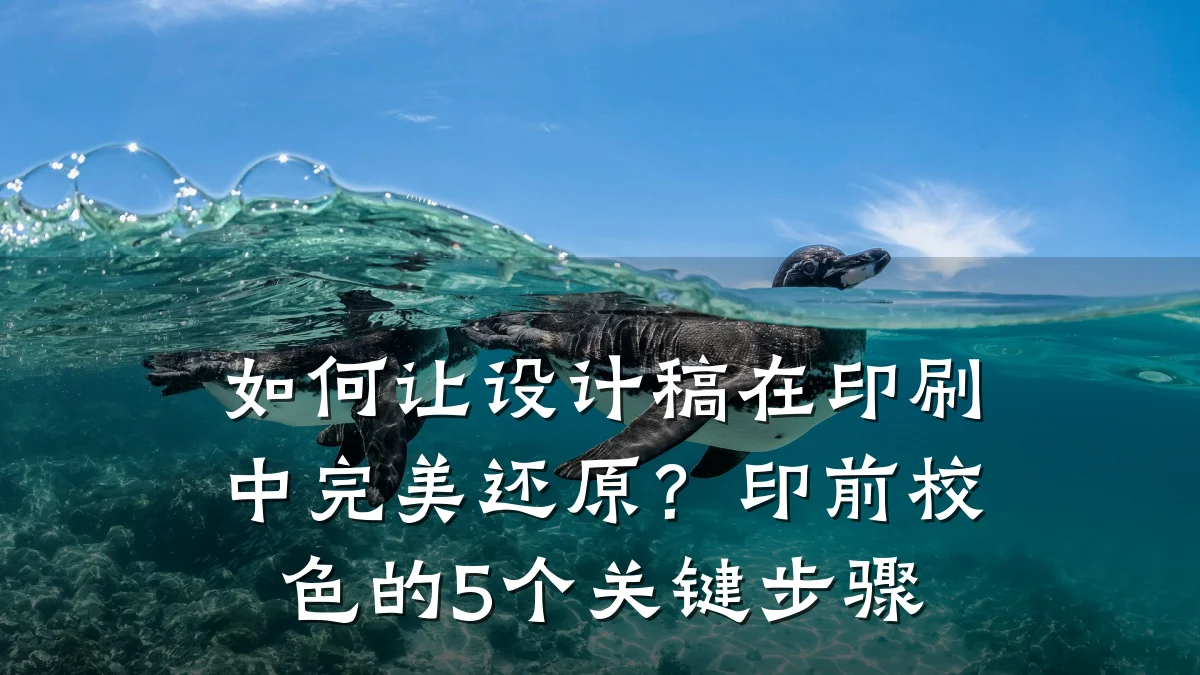 如何让设计稿在印刷中完美还原?印前校色的5个关键步骤