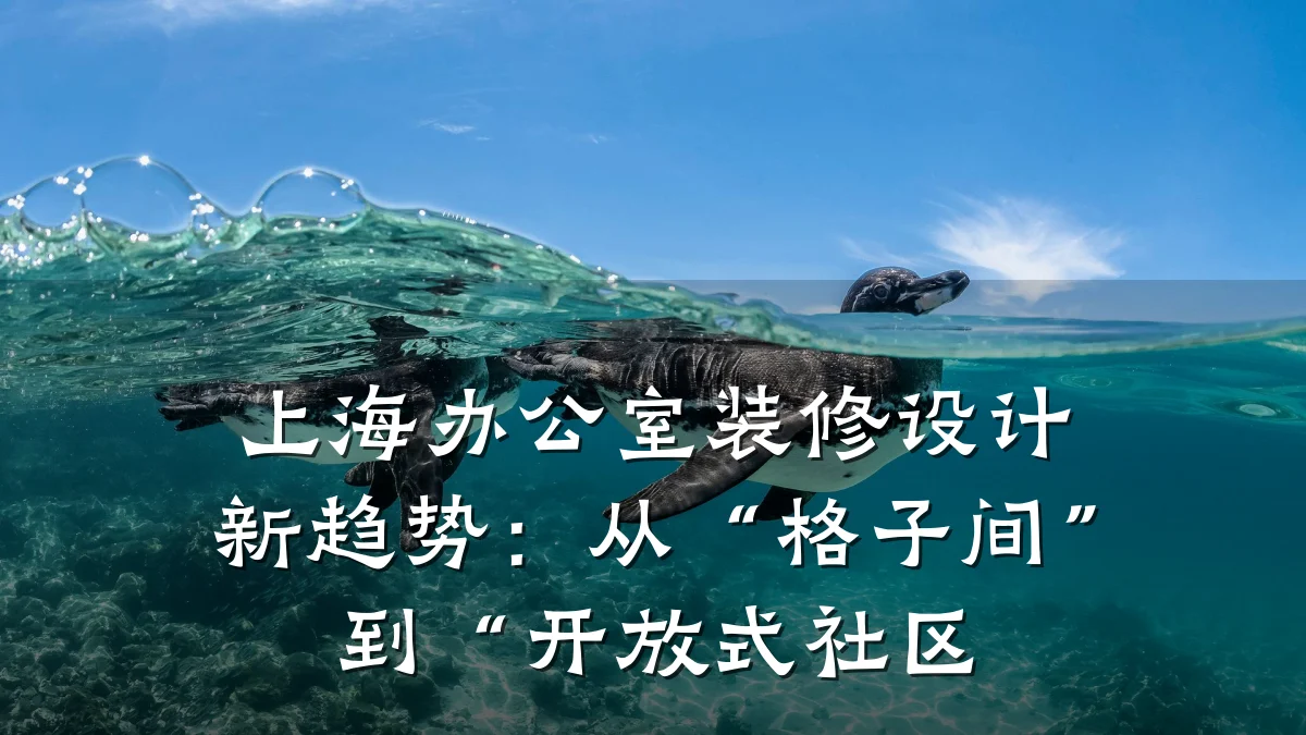 上海办公室装修设计新趋势：从“格子间”到“开放式社区