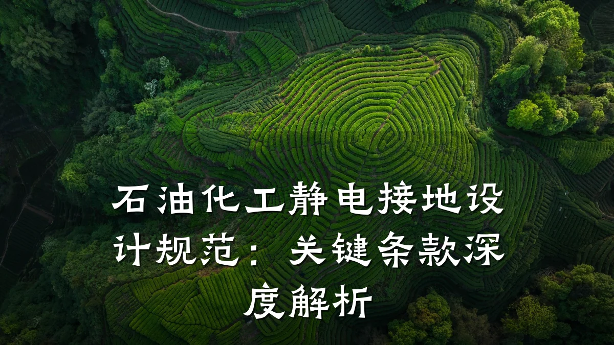 石油化工静电接地设计规范:关键条款深度解析