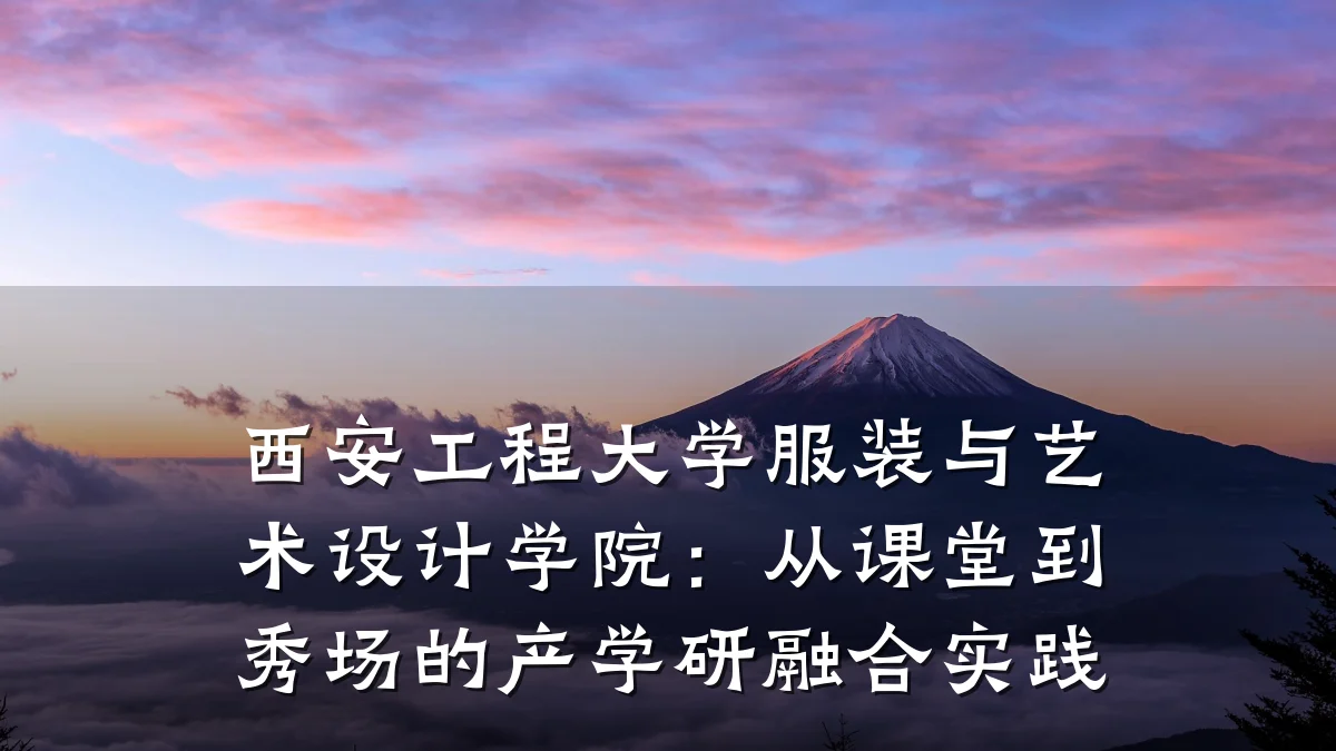 西安工程大学服装与艺术设计学院:从课堂到秀场的产学研融合实践