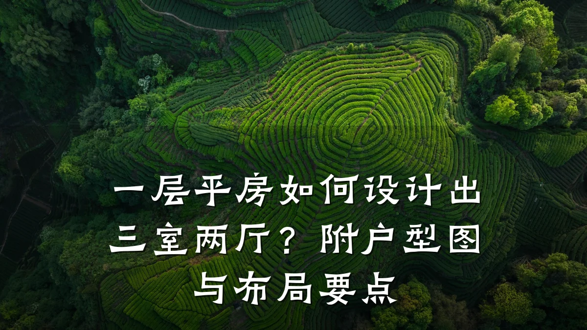 一层平房如何设计出三室两厅？附户型图与布局要点