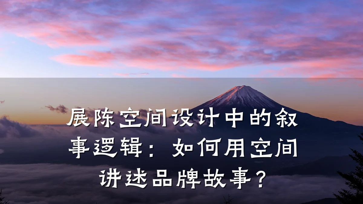 展陈空间设计中的叙事逻辑:如何用空间讲述品牌故事?