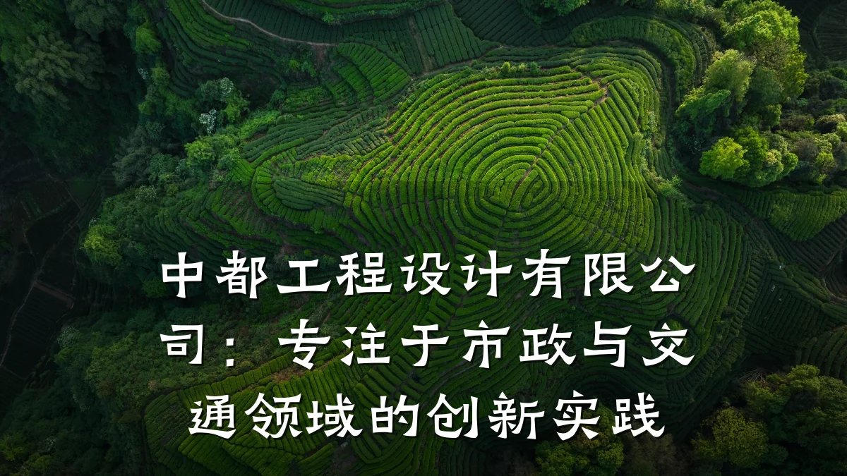 中都工程设计有限公司：专注于市政与交通领域的创新实践