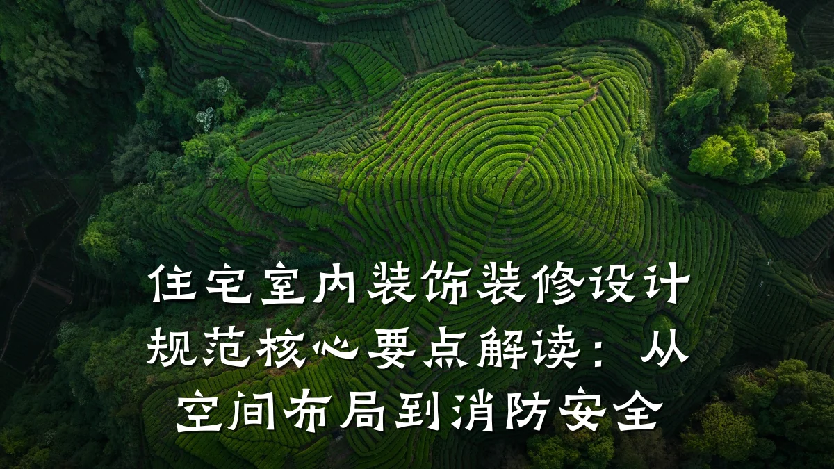 住宅室内装饰装修设计规范核心要点解读:从空间布局到消防安全