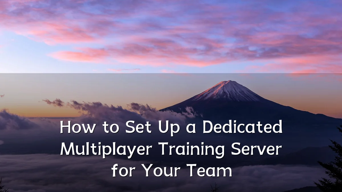 How to Set Up a Dedicated Multiplayer Training Server for Your Team