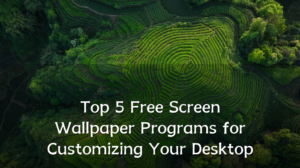 Top 5 Free Screen Wallpaper Programs for Customizing Your Desktop